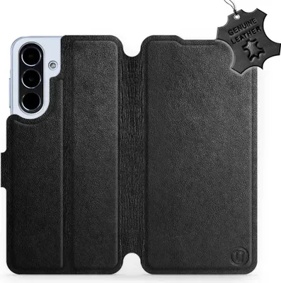 Produktbild von Echtleder Handyhülle für Galaxy A56 5G, Mobiwear Leather, Schwarz