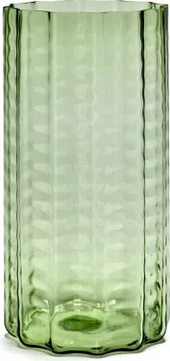 Image de Serax Vase "Green Wave" Vert D 12 cm H 21 cm