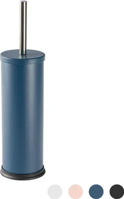 Produktbild von Harbour Housewares Harbor Haushalt Stainless Steel Bad Toilettenbürste und Halter - Matte Blau