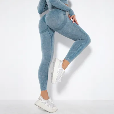 Produktbild von Jeans Push Up Leggings Blau - Hoher Bund für Perfekte Figur KP15521