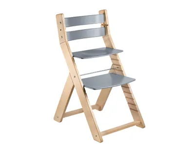 Produktbild von Wachsender Stuhl für Schulkinder SANDY Natural - Grau