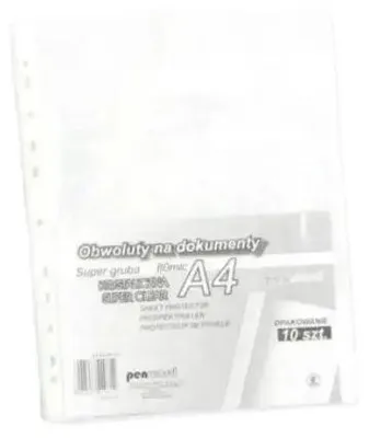 Immagine prodotto di Copertina A4 80 micron trasparente, 10 pezzi - Penword