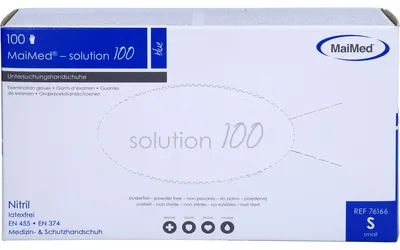Produktbild von Einmal Handschuhe Nitril blau S, 100 St HAS