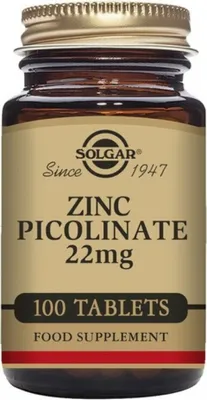 Produktbild von Zink-Picolinat Solgar 22 mg (100 Tabletten)