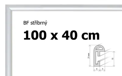 Immagine prodotto di BFHM Cornice per puzzle in plastica 100x40cm - argento