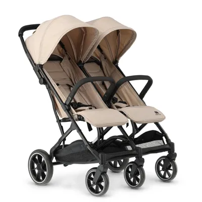 Imagen del producto de Cochecito doble Deryan Rolo X2 XL Duo – Compacto y ligero – Nougat