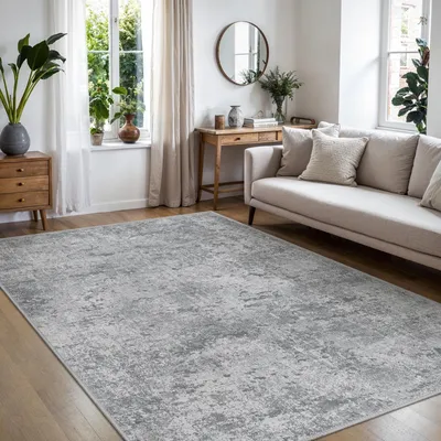 Immagine prodotto di Tappeto astratto, dimensioni 120x170 cm, con proprietà antiscivolo e lavabile