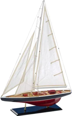 Produktbild von Modellschiff Segelyacht Yacht Holz Schiff Boot Segelboot Maritim kein Bausatz