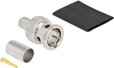 Image de DELOCK BNC Stecker zum Crimpen RG6 mit Schrumpfschlauch