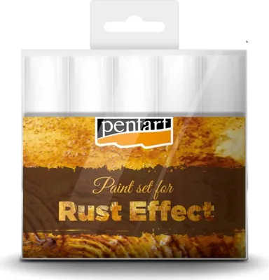 Image de PENTART RUST EFFECT Couleurs - set, set de peinture effet rouille pour découpage
