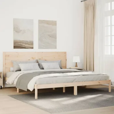 Produktbild von vidaXL Massivholzbett Extra Lang ohne Matratze 200x210 cm