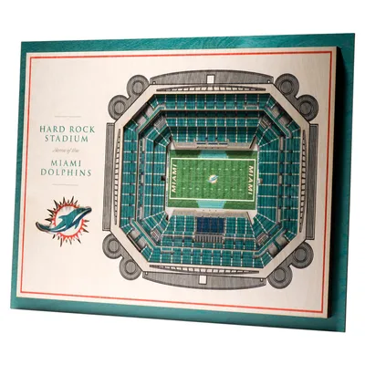 Produktbild von YouTheFan Holz Wanddeko Stadion Miami Dolphins 43x33cm