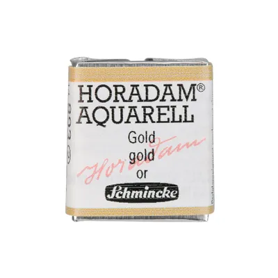 Produktbild von Schmincke HORADAM Aquarellfarbe halbes Näpfchen - 893 Gold