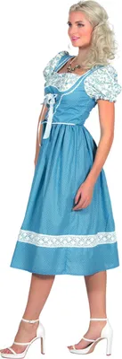 Produktbild von Dirndl Kleid lang blau, Groesse:38
