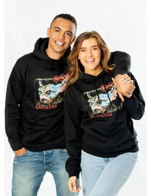 Imagen del producto de Sudadera negra con capucha, diseño "Gremlins", uni, para adultos - Talla M