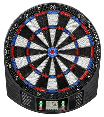 Produktbild von Elektronisches Dartboard für 1-8 Spieler, LCD-Display, 6 Dartsets, Bunt
