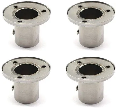 Immagine prodotto di Supporti per tende in acciaio inossidabile - modello 304 - regolabili - set di 4 - supporti in acciaio per tende