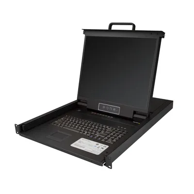 Image de StarTech.com RKCONS1908K support d'ordinateurs 48,3 cm (19") 1280 x 1024 pixels Acier Noir