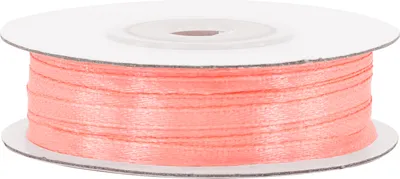 Produktbild von Satinband 3mm x 50m Rolle Koralle