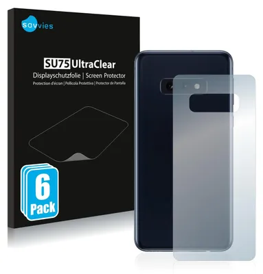 A product box for screen protectors is shown next to a smartphone with a screen protector being applied.