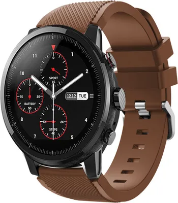Produktbild von Strap-it Xiaomi Amazfit Stratos Armband Silikon (KaffeeBraun)