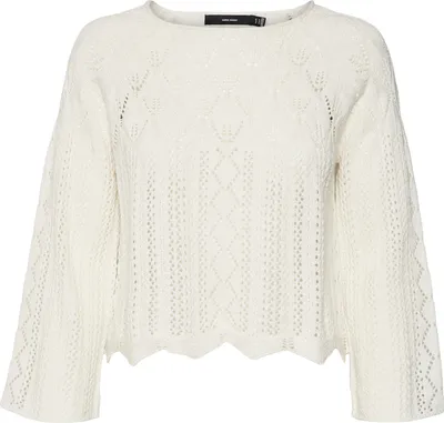 Produktbild von VERO MODA Weicher Pullover Strick Muster Design Top Legereres Oberteil Größe: XS