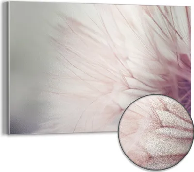 Produktbild von DEQORI Magnettafel Metall 60x40 cm 'Zarte Pusteblume' Whiteboard Pinnwand Magnetboard Büro
