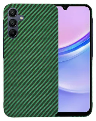 Produktbild von Techsuit Carbonite FiberShell Back Cover Hülle für Samsung Galaxy A15 4G/5G - Grün