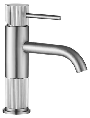 Immagine prodotto di Rubinetto Da Lavabo Rea Lungo Stripe Acciaio Spazzolato