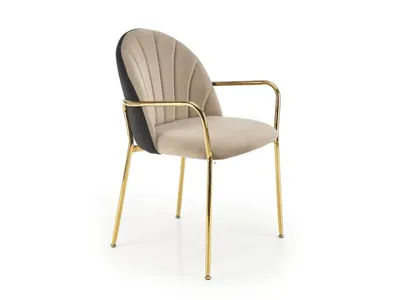 Image de Chaise K-500 beige/noir