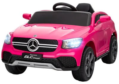 Productafbeelding van AIYAPLAY Elektrische kinderauto, 12V, met 2,4 GHz afstandsbediening, claxon, roze