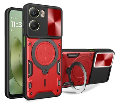 Obrázok produktu pre Techsuit - CamGuard Pro kryt s ochranou fotoaparátu pre Motorola Moto G06 – červený