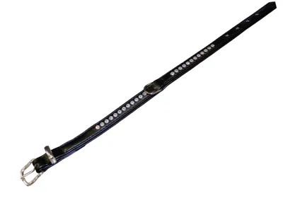 Produktbild von Nobby Crystal, Hund, Standardkragen, Schwarz, Kunstleder, Einfarbig, XS-S
