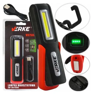Obrázok produktu pre LED COB dielenská pracovná lampa, nabíjateľná 3W
