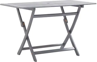 Image de Table de jardin pliable 120x70x75 cm Bois d'acacia massif