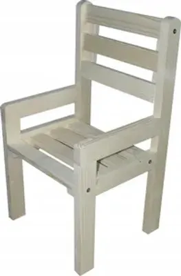 Produktbild von Kinderstuhl Kinderzimmer-Stuhl Holz mit Armlehnen und Rückenlehne 28x26x52cm Für Jungen und Mädchen