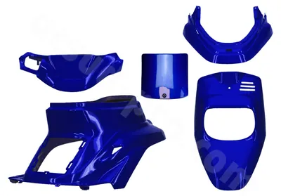 Zdjęcie produktu dla Zestaw owiewek niebieski metalik 5-częściowy dla MBK Booster -2004, Yamaha BWS -2004