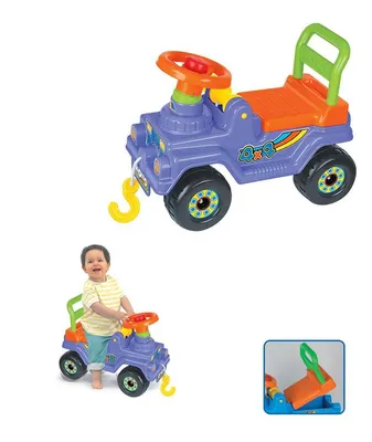 Produktbild von Polesie Geländewagen Rutscher, lenkbar, mit Seilwinde & Stauraum, 55x27x41cm, 80kg, ab 12 Monate