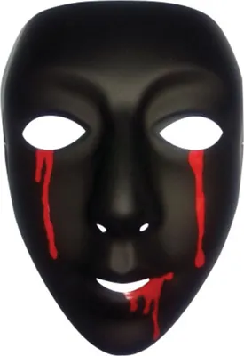 Immagine prodotto di Maschera teatrale di Halloween per donne che sanguinano nero-rosso - taglia unica