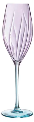 Image de 4 flûtes à champagne colorées 21cl Spring - Cristal d'Arques