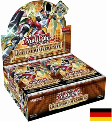 Immagine prodotto di Yu-Gi-Oh! Lightning Overdrive Booster Pack Tedesco 1a Edizione (confezione da 24 pezzi)