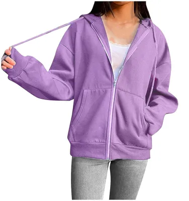 Productafbeelding van Oversized Hoodie voor Dames met Rits