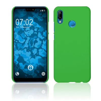 Produktbild von PhoneNatic Case kompatibel mit Huawei P20 Lite - Hülle grün gummiert Hard-case Cover
