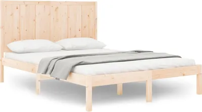 Produktbild von vidaXL Massivholzbett ohne Matratze 150x200 cm Kiefernholz