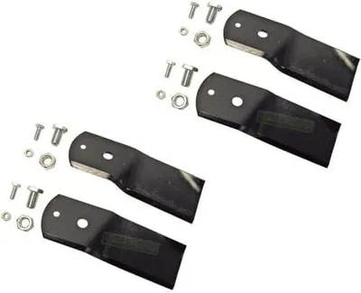 Produktbild von 4 X 17 CM Messer kompatibel mit Stiga Ready Park Villa 85 95 105 Combi 1134-6238-01 1134-9119-01