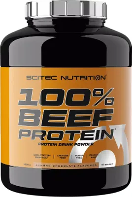 Immagine prodotto di Scitec Nutrition 100% Beef Protein 1800 g mandorla-cioccolato / Proteine di manzo / Gustose proteine contenenti proteine di manzo idrolizzate