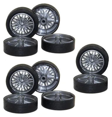 Produktbild von Reifen 28 mm Durchmesser 9 mm Breite für 2 mm Achse, 10er-Set, Gummi, Modellbau