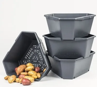 Produktbild von Kartoffelturm Gusta Garden Pfanztopf-Starterset Paul Potato mit 4 Etagen