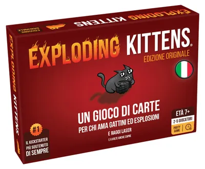 Immagine prodotto di Asmodee Exploding Kittens 15 min Carta da gioco Gioco di probabilità