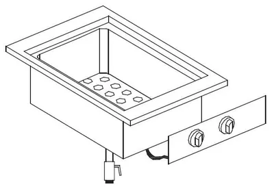 Produktbild von CHEFGASTRO Bain Marie Module BxTxH 400x600x260 mm